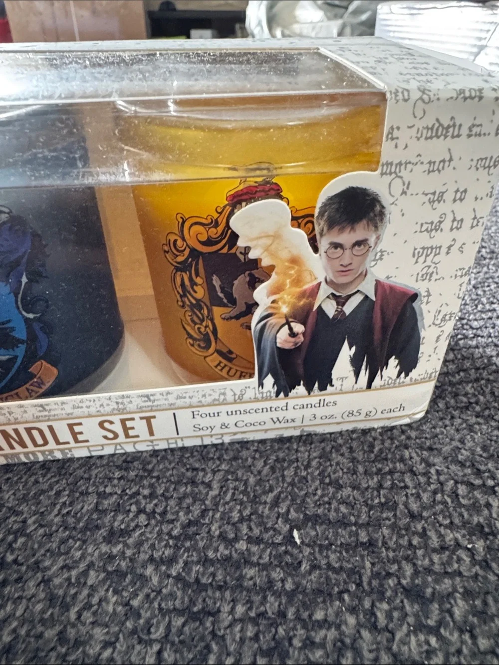 Hogwarts Houses Harry Potter Glass Votive Candle Set